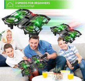 img 1 attached to NEHEME NH320 Plus Mini Drones for Kids - RC Small Quadcopter Drone with Auto Hovering, 3D Flip, Speed Adjustment, 2 Batteries - Indoor Helicopters Flying Toys for Boys and Girls - Green