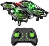 neheme nh320 plus mini drones for kids - rc small quadcopter drone with auto hovering, 3d flip, speed adjustment, 2 batteries - indoor helicopters flying toys for boys and girls - green logo