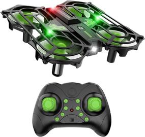 img 4 attached to NEHEME NH320 Plus Mini Drones for Kids - RC Small Quadcopter Drone with Auto Hovering, 3D Flip, Speed Adjustment, 2 Batteries - Indoor Helicopters Flying Toys for Boys and Girls - Green