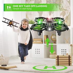 img 3 attached to NEHEME NH320 Plus Mini Drones for Kids - RC Small Quadcopter Drone with Auto Hovering, 3D Flip, Speed Adjustment, 2 Batteries - Indoor Helicopters Flying Toys for Boys and Girls - Green