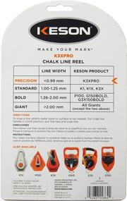 img 3 attached to Keson K3XPRO Precision Chalk Line Reel: 3X1 Rewind & 100-Foot Length – Superior String Marking Tool