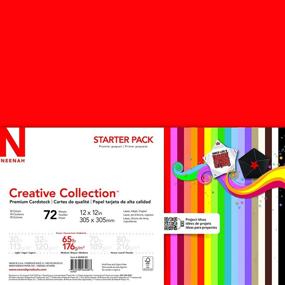 img 3 attached to 📦 Neenah Creative Collection Specialty Cardstock Starter Kit - 12x12, 65 lb - 18-Color Assortment with 72 Sheets (46408-02)