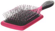 влажная расческа pro detangler brush paddle - розовый профессиональный инструмент для ухода за волосами. логотип