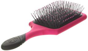 img 1 attached to Влажная расческа Pro Detangler Brush Paddle - розовый профессиональный инструмент для ухода за волосами.