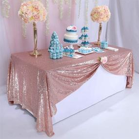 img 3 attached to TRLYC Sparkly Sequin Tablecloth Seamless 55X72