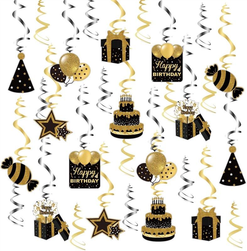 birthday decorations hanging celebration supplies 로고