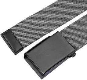 img 3 attached to 👖 Moonsix Flip Top Military Belts: Elastic Stretch Men's Accessories for Ultimate Comfort