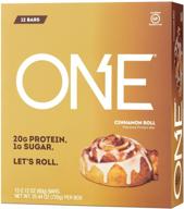 oh yeah protein bars - cinnamon roll flavored pre/post workout snack - pack of 12 bars logo