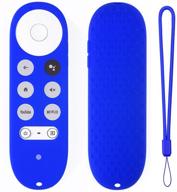 rean blue sleeve replacement: protective case with lanyard for chromecast with google tv remote control logo