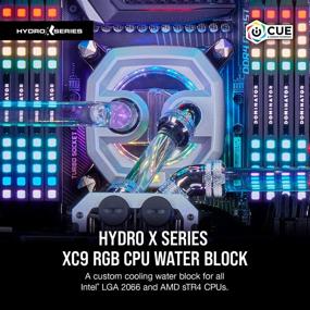 img 3 attached to 💧 Блок воды CPU CORSAIR Hydro X Series XC9 RGB с 16 индивидуально адресуемыми светодиодами RGB, управляемым программным обеспечением для разъемов 2066 и sTR4.