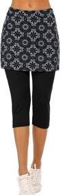 img 4 attached to Ekouaer Womens Leggings Skirted Running