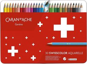 img 2 attached to 🖍️ Набор карандашей Swisscolor в металлической коробке (1285.730) - Яркая коллекция творческих материалов из 30 предметов