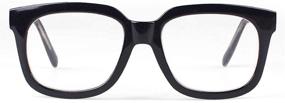 img 4 attached to 🐼 Hindar Panda Oversized Reading Glasses, Stylish Transparent Design, Large Lens Readers - 2020 Edition (53mm)