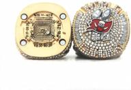 🏆 buccaneers 2020 tampa bay champions ring with box - bucs 12 - brady goat - gifts for men, women, kids, fathers logo