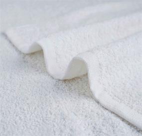 img 2 attached to 🏢 Salon 24PK White Towels: Soft & Absorbent Cotton Hand Towels, 16 x 26 inch - Gym, Spa, and Salon Use