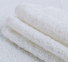 img 3 attached to 🏢 Salon 24PK White Towels: Soft & Absorbent Cotton Hand Towels, 16 x 26 inch - Gym, Spa, and Salon Use
