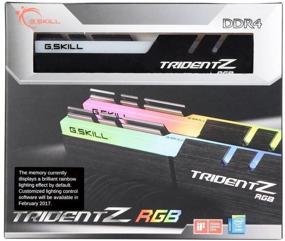 img 4 attached to 🔷 G.Skill Trident Z RGB Series 16GB (2 x 8GB) 288-Pin SDRAM (PC4-25600) DDR4 3200 CL14-14-14-34 1.35V Dual Channel Desktop Memory - F4-3200C14D-16GTZR