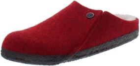 img 2 attached to Birkenstock Men's Zermatt Anthracite Shearling Mules & Clogs: Comfortable and Stylish Men's Shoes