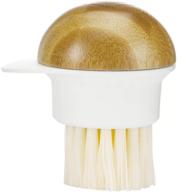 full circle funguy 2-in-1 mushroom cleaning brush - efficient mushroom cleaner in white logo