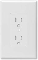 🔌 taymac 2600w revive device wall plates: upgrade your décor with 1-gang masque decorator cover in white logo