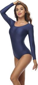 img 4 attached to Speerise Women's Long Sleeve Leotard Ballet Dance Costume - Classic Style