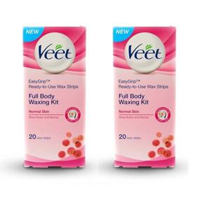 img 4 attached to Veet Full Body Waxing Kit Shave & Hair Removal and Men's