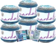 lion brand yarn mandala pattern knitting & crochet and yarn logo