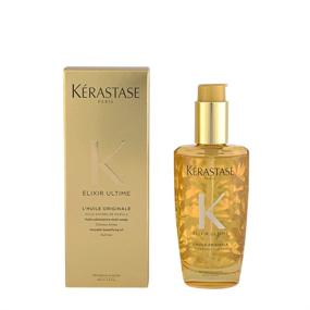 img 2 attached to 🌟 KERASTASE Elixir Ultime L'Huile Original Beautifying Hair Oil: 3.4 Ounce, Yellow - Luxurious Hair Nourishment & Shine Boost