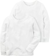 carters little sleeve 2 pack undershirts: essential boys' clothing for comfort and style logo