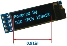 img 3 attached to DSD TECH 2 шт. IIC OLED дисплей 0,91 дюйма: отличный аксессуар для Arduino ARM