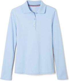 img 4 attached to French Toast Little Sleeve Interlock Girls' Clothing and Tops, Tees & Blouses