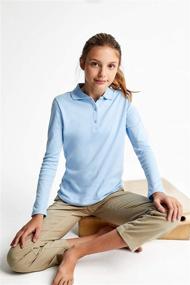img 1 attached to French Toast Little Sleeve Interlock Girls' Clothing and Tops, Tees & Blouses