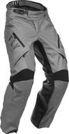 👖 grey fly racing patrol otb pants 2020 - size 34 logo