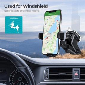 img 3 attached to 📱 ORIbox Car Phone Mount – Dashboard Phone Holder with Washable Strong Sticky Gel Pad – Compatible with All Cell Phones