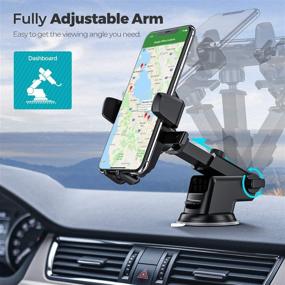 img 2 attached to 📱 ORIbox Car Phone Mount – Dashboard Phone Holder with Washable Strong Sticky Gel Pad – Compatible with All Cell Phones