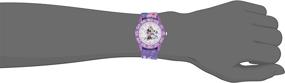 img 2 attached to 🌸 Adorable Disney Girls Minnie Mouse Watch with Purple Nylon Strap - Model WDS000498