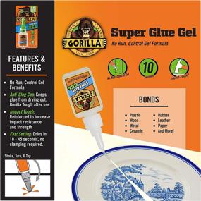 img 2 attached to 🦍 Gorilla Super Glue Clear Tape: Optimal Cyanoacrylate Adhesives for Grams, Adhesives & Sealants