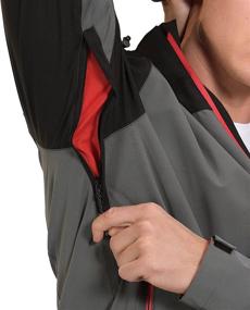 img 3 attached to Mapamyumco Men's Waterproof Stretch Light Rain Jacket - Breathable & Windproof, with Hood - Raincoat