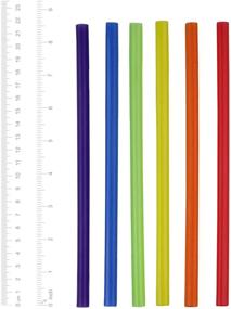 img 2 attached to 🥤 100 Count Jumbo Smoothie Straws - 8.5" High - Assorted Colors for Ultimate Sipping Experience!