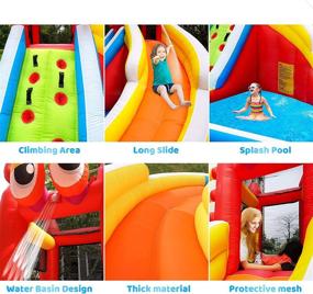 img 1 attached to Inflatable Bouncer Backyard Playground Including