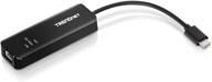 💻 trendnet usb-c 3.1 to 2.5gbase-t ethernet adapter: быстрые и надежные соединения на скорости 2.5gbps с поддержкой vlan - черный, tuc-et2g логотип