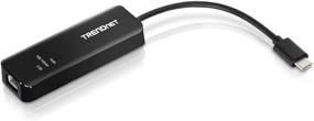 img 4 attached to 💻 TRENDnet USB-C 3.1 To 2.5GBase-T Ethernet Adapter: Fast and Reliable Connection Speeds at 2.5Gbps with VLAN Support - Black, TUC-ET2G