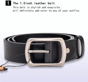 img 3 attached to SETCLYDD Casual Leather Buckle - a Timeless Classic
