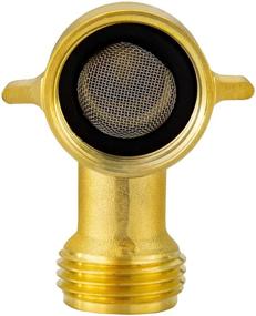 img 1 attached to 🚰 RecPro RV 90 Degree Brass Fitting: Prevent Hose Crimping and Strain, Ideal for RV Plumbing and City Water Inlet