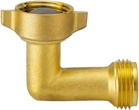 img 3 attached to 🚰 RecPro RV 90 Degree Brass Fitting: Prevent Hose Crimping and Strain, Ideal for RV Plumbing and City Water Inlet