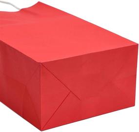 img 1 attached to 🎁 Red Paper Gift Bags with Handles for Birthday Party Favors - 25 Pack (9 x 5.3 Inches)