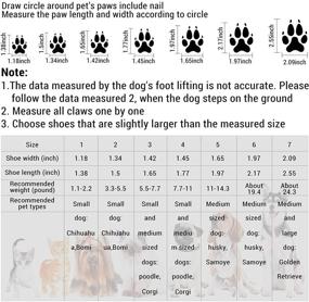 img 2 attached to 🐾 Регулируемые собачьи ботинки на завязках - водонепроницаемые, антискользящие и плюшевые ботиночки для дождя, снега и маленьких собак - дышащие, мягкие защитники лапок на подошве