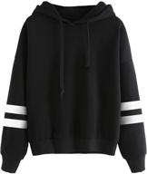 sweatyrocks striped hoodie: stay cozy and stylish with this sweatshirt pullover fleece логотип