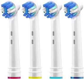 img 3 attached to 🦷 12 Replacement Brush Heads for Oral B Braun - Compatible with Oralb Electric Toothbrushes - Double Clean, Floss & 3D PRO White - Fits Kids Pro 1000 Sonic Floss, Dual, Cross, & More