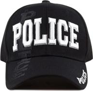 hat depot enforcement embroidered police black logo